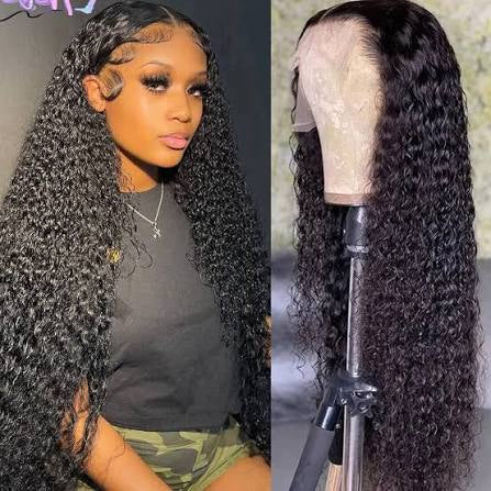 black deep wave hair wigs